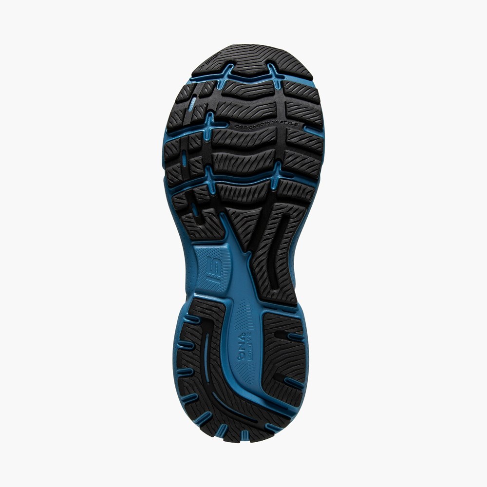 Chaussures Running Route Brooks Ghost 15 Noir Bleu Homme | YOI-6043100